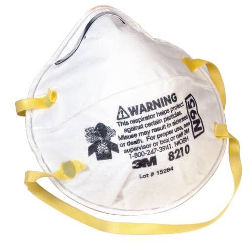 Lightweight Particulate Respirator Face Mask 8210, N95, 20/Box