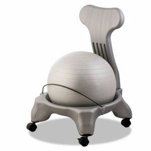 FitPro Ball Chair, 50 cm, PVC, Gray