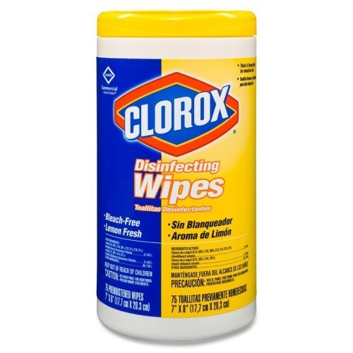 Disinfecting Wipes, 7 x 8, Lemon Fresh, 75/Canister
