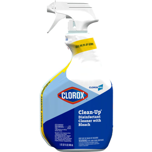 Clean-Up Disinfectant Cleaner with Bleach, 32oz Smart Tube Spray