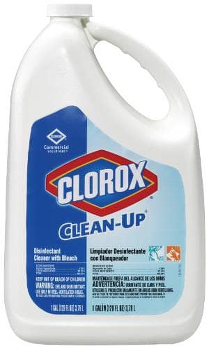 Clean-Up Disinfectant Cleaner with Bleach, Fresh, 128 oz Refill Bottle