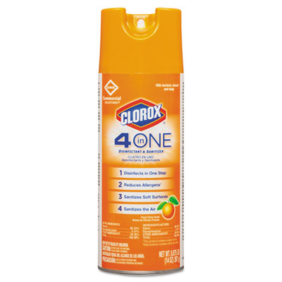 4-in-One Disinfectant & Sanitizer, Citrus, 14oz Aerosol