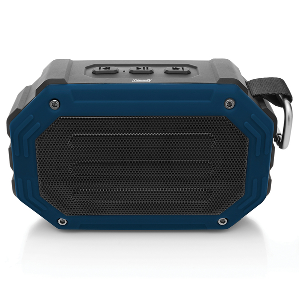Coleman CBT30-BL Aktiv Sounds CBT30 5-Watt Waterproof Bluetooth Rechargeable Mini Speaker with Carabiner Clip (Blue)