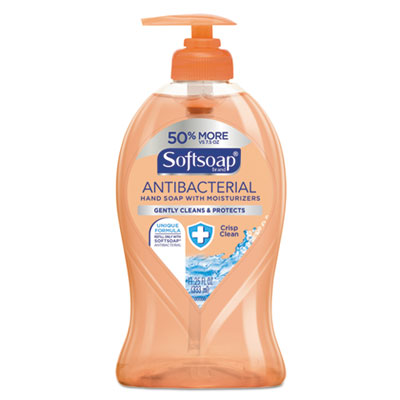 Antibacterial Hand Soap, Crisp Clean, 11 1/4 oz Pump Bottle