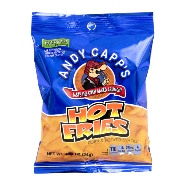 Hot Fries, Spicy Hot, 0.85 oz Bag, 72/Box Delivered in 1-4 Business Days