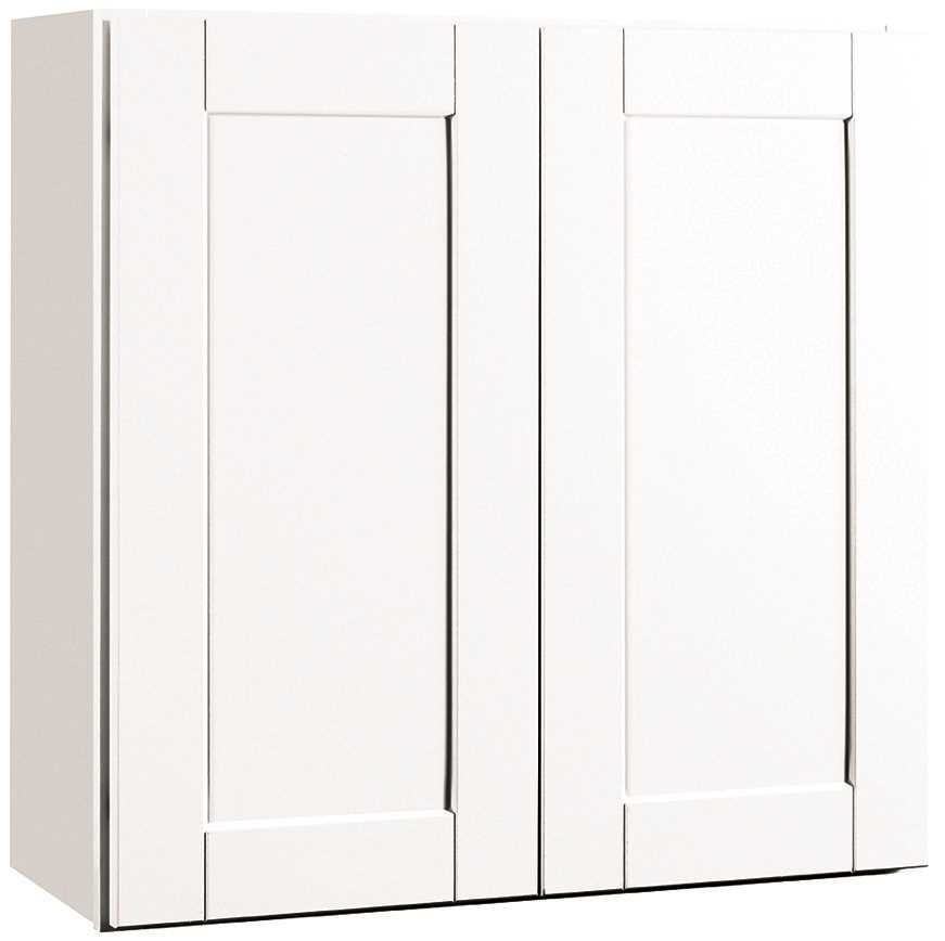 RSI HOME PRODUCTS ANDOVER SHAKER WALL CABINET, WHITE, 30X30 IN.