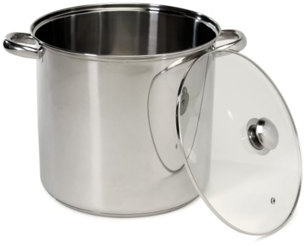 Cookpro 550 Steel Stockpot 16 Quart With Glass Lid