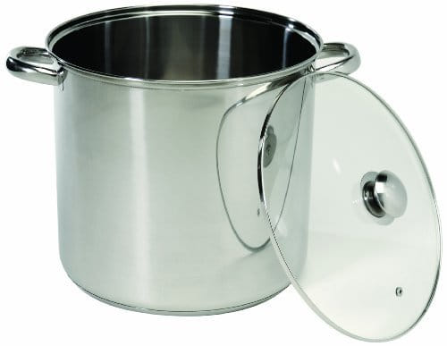 Cookpro 548 Stainless Stockpot W/Glass Lid 8 Quart Tempered