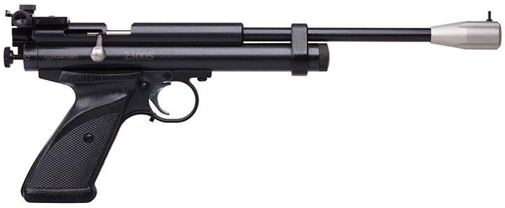 Crosman 2300S Silhouette (Black)CO2 Powered Bolt-Action Single Shot Target Air Pistol