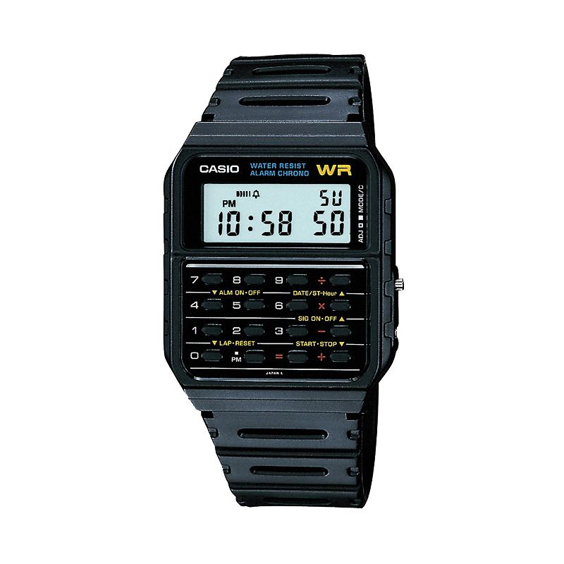 Casio CA53W-1 8-Digit Calculator Water Resistant Watch