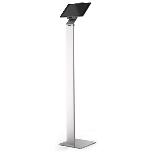 Floor Stand Tablet Holder, Silver/Charcoal Gray