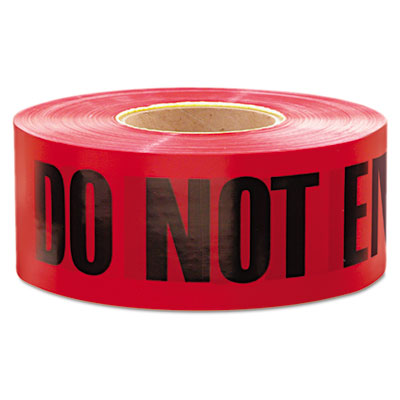 1,000 ft. x 3 in. "Danger Do Not Enter" Barricade Tape (Red)