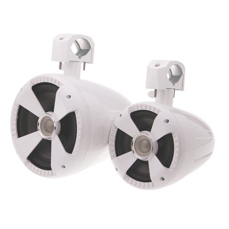 Soundstream Pair (2) of  White 8" 2 Way Wake Tower Speakers - 600W Max / 300 RMS