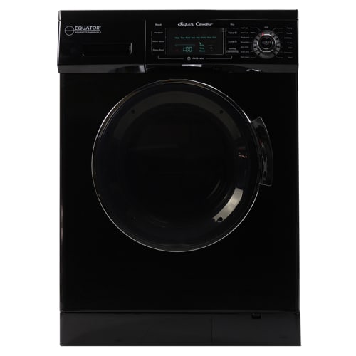 Equator's Version 2 All-in-One 13 lb. 1200 RPM Compact Combo Washer Dryer with Optional Condensing/ Venting in Black