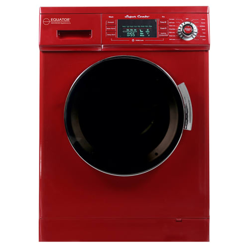 Equator's Version 2 All-in-One 13 lb. 1200 RPM Compact Combo Washer Dryer with Optional Condensing/ Venting in Merlot.