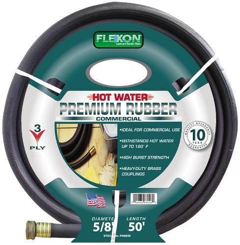 HOT WATER HOSE 5/8 IN. X 50 FT., BLACK