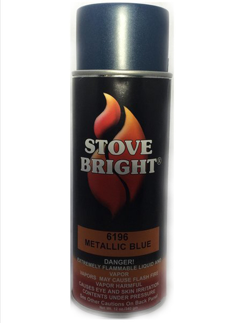 Stove Bright Metallic Blue High Temperature Stove Paint - 1A52H450