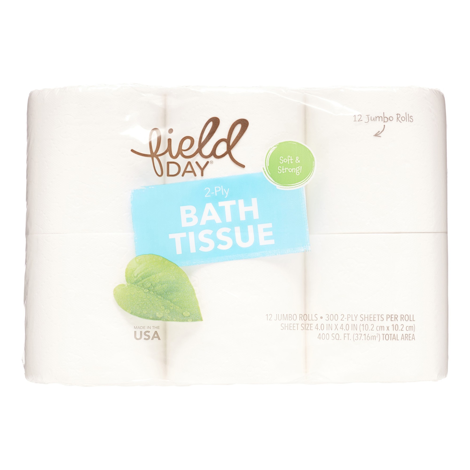 Field Day Bath Tissue Double Roll (4x12 Pack)