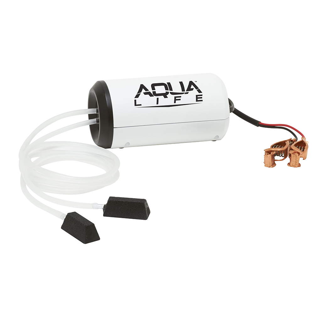 Frabill Aqua-Life® Aerator Dual Output 12V DC Greater Than 25 Gallons