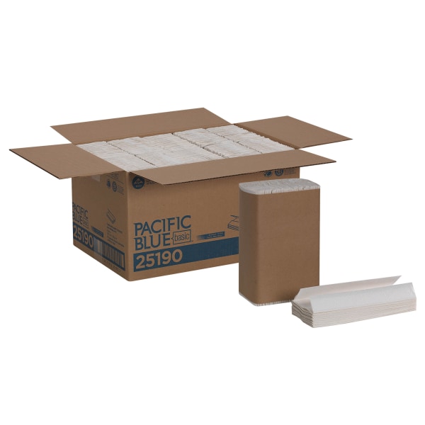 C-Fold Paper Towel, 10 1/4w x 13 1/4h, White, 240/Pack, 10 Packs/Carton