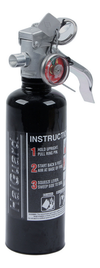 H3R Performance 1.4 lb. HalGuard Black Clean Agent Fire Extinguisher