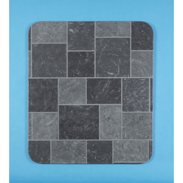 32" x 42" Hy-C Metal Gray Tile Slate Stove Board - T2UL3242GT-1C