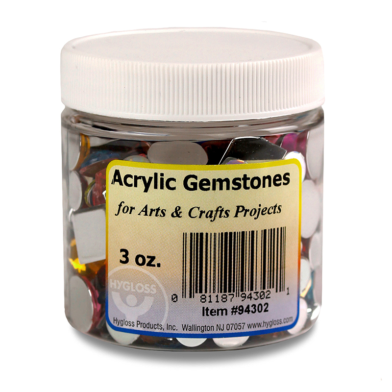 Multicolor Acrylic Gemstones, 3 oz