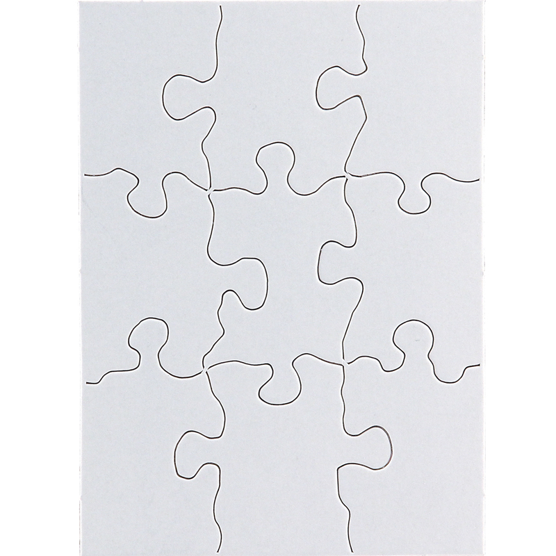 Compoz-A-Puzzle, 4" x 5-1/2" Rectangle, 9 Pieces, 24 Puzzles