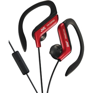 JVC HAEBR80R In-Ear Sports Headphones with Microphone & Remote (Red)