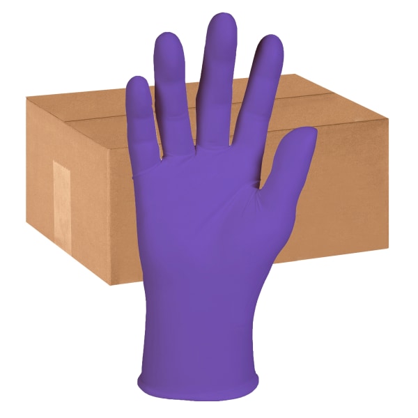 PURPLE NITRILE Exam Gloves, Large, Purple, 500/CT
