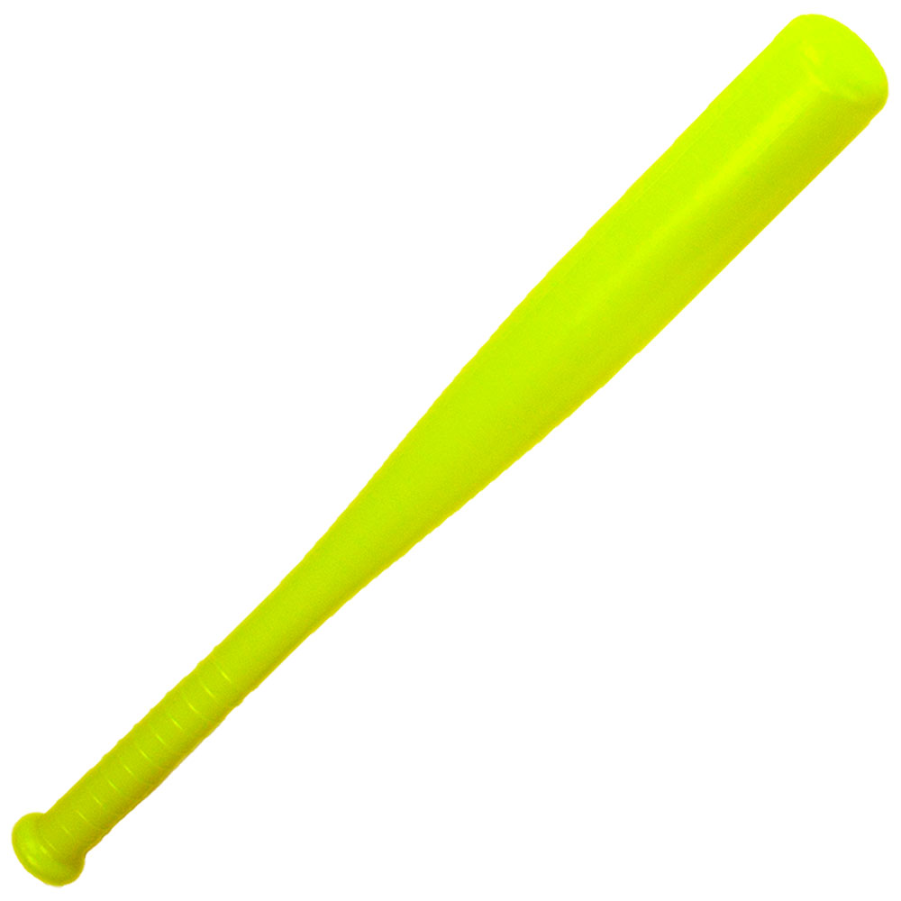 24" Youth Yellow Plastic Baseball Bat 
