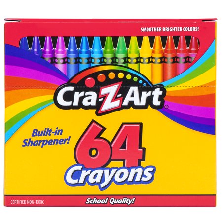 Crayons, 64 Assorted Colors, 64/Pack