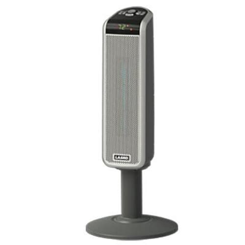 30" Tall Digital Ceramic Pedestal Heater with Remote, 2 Settings