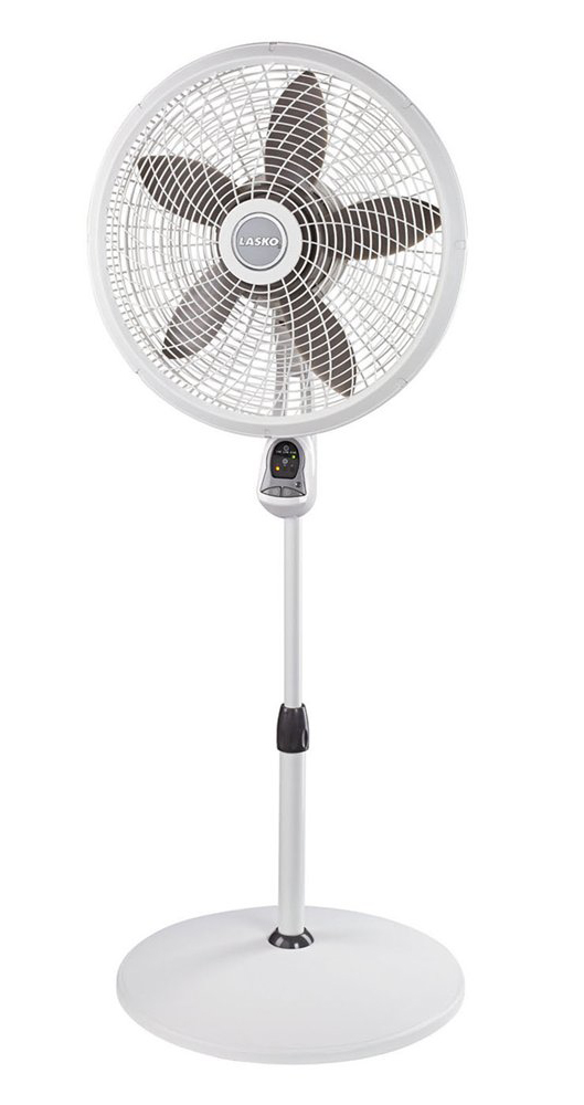 18? Remote Control Cyclone® Pedestal Fan, White