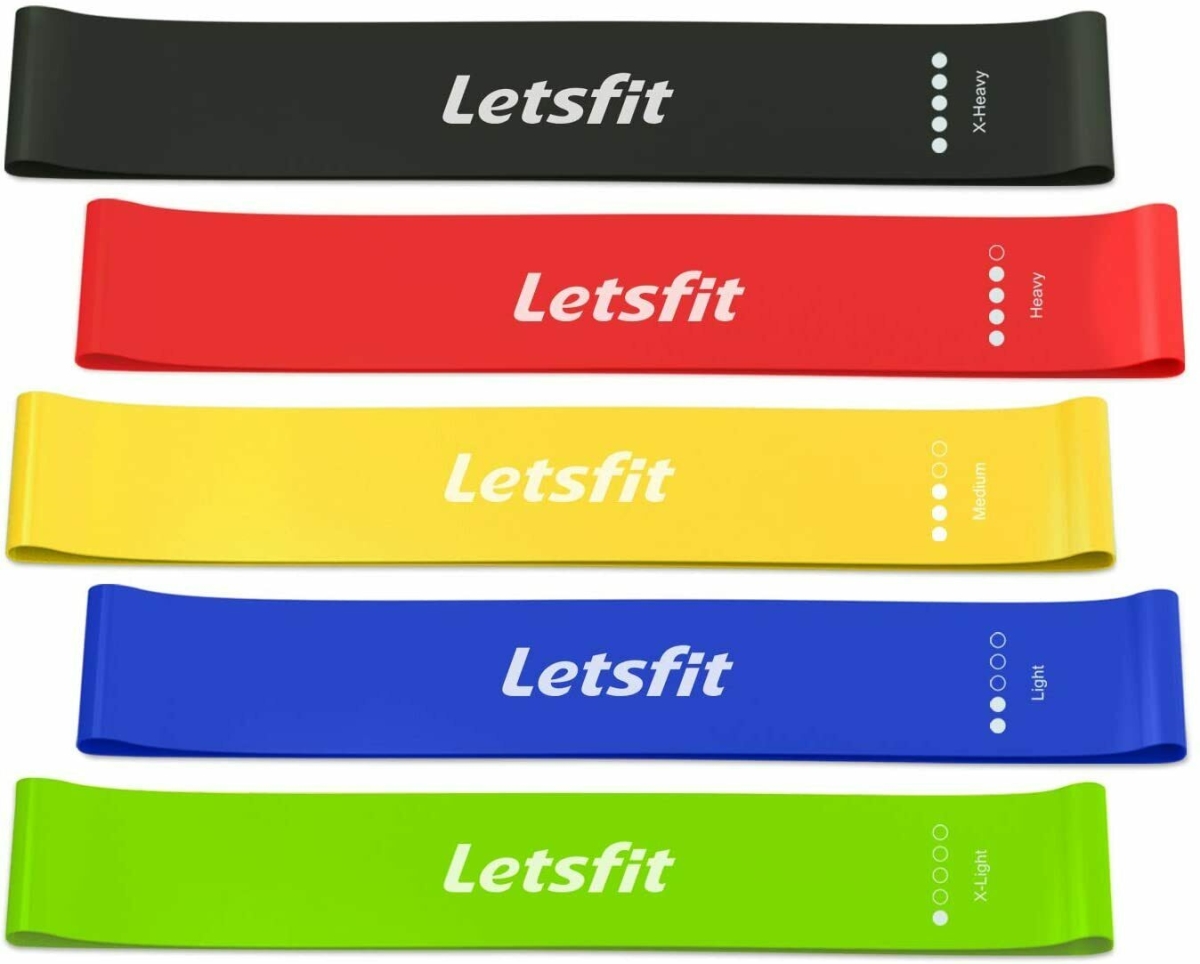 LETSFIT JSD01-5P RESISTANCE LOOP 5 COLORED BANDS