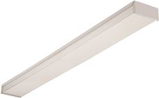 LITHONIA LIGHTING� FLUORESCENT NARROW END UTILITY WRAPAROUND, 4 FT., WHITE, USES (2) 32 WATT T8 LAMPS (NOT INCLUDED)*