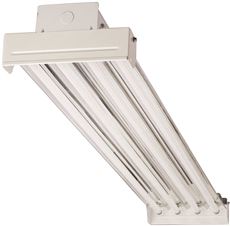 LITHONIA LIGHTING� FLUORESCENT HIGH OUTPUT HIGH BAY FIXTURE, 12 X 48 IN., WHITE, USES (4) 54 WATT T5 LAMPS (NOT INCLUDED)*