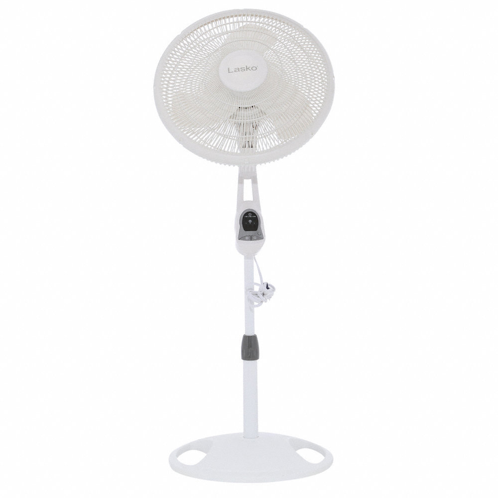 16" Oscillating Stand Fan White