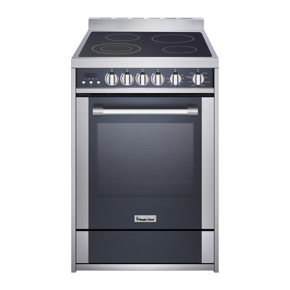 24" Electric Freestanding Range, Convection Oven