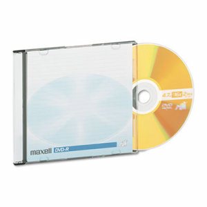 DVD-R Discs, 4.7GB, 16x, w/Jewel Cases, Gold, 10/Pack