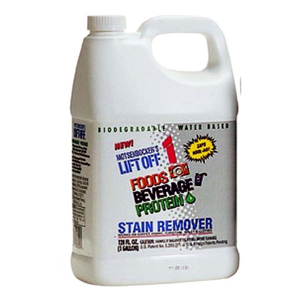No. 1 Food, Beverage and Pets Stain Remover, Mild Fruity Scent, 1 gal Pour Bottle, 4/Carton