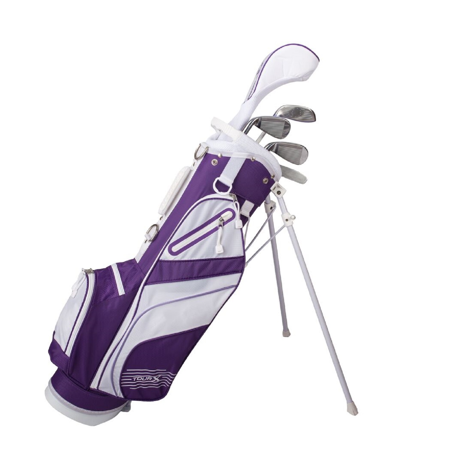Tour X Size 3 Purple 5pc Jr Golf Set w/Stand Bag