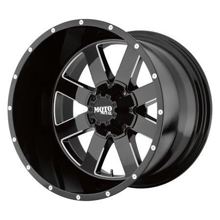 MOTO METAL 18X10 962 MO962 GLOSS BLACK WITH MILLED ACCENTS 6X135 bp 4.56 b/s -