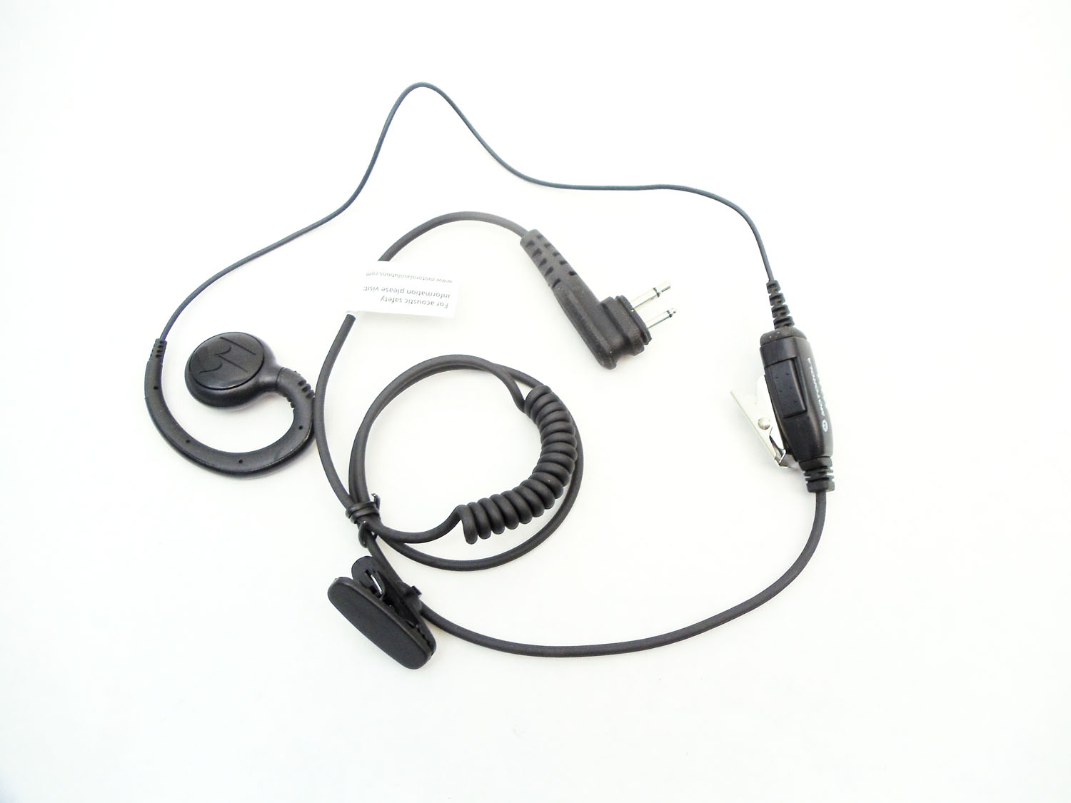 Motorola - Swivel Earpiece With Inline Push To Talk Button For  Microphone For Rdx Series Radios