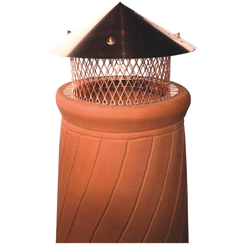 10" - 11-7/8" Round Copper Pot Topper Cone Lid - PTCPCLR1012