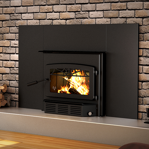 Large Sized Single Door Wood Burning Stove and Blower with 2100 Sq Ft Max Heating Space - HEI240