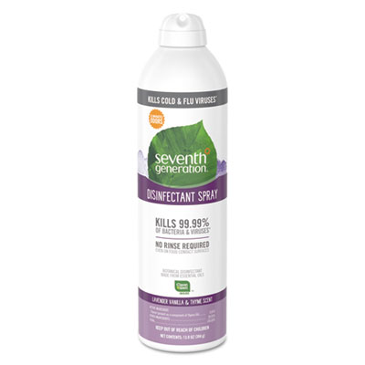 Disinfectant Aerosol Sprays, Lavender Vanilla/Thyme, 13.9 oz, Spray Bottle