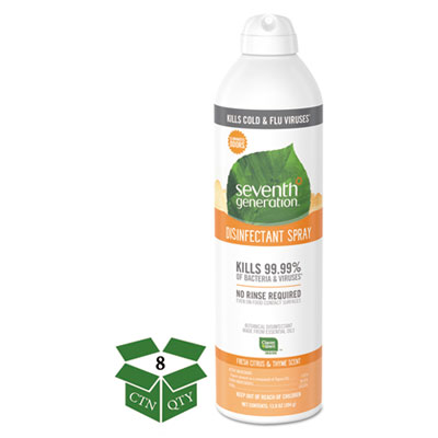 Disinfectant Aerosol Sprays, Fresh Citrus/Thyme, 13.9 oz, Spray Bottle