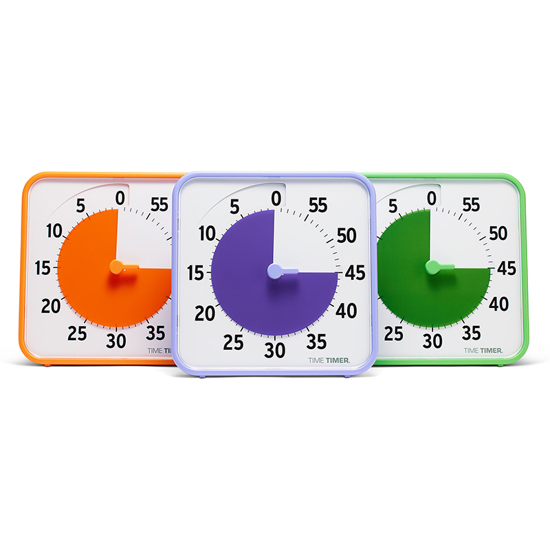 Original 8" Timer - Learning Center Classroom Set, Secondary Colors, Set of 3