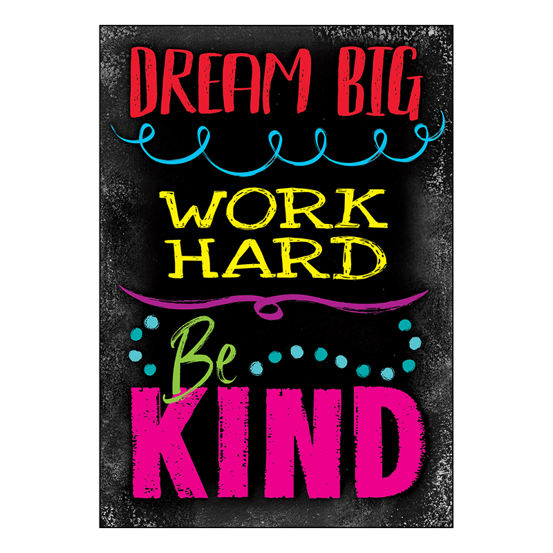 Dream Big. Work Hard. Be Kind. ARGUS Poster, 13.375" x 19"